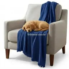 Manta para sofa de 3 metros - Azul Royal