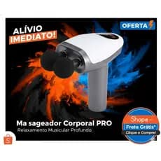 Massageador Muscular Pistola Digital Com Display Portátil Duplo Profissional