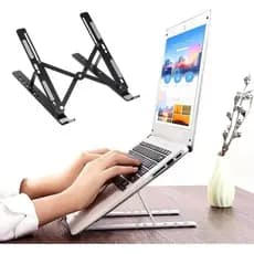 Suporte Laptop Notebook Alumínio Ajuste Universal Dobrável