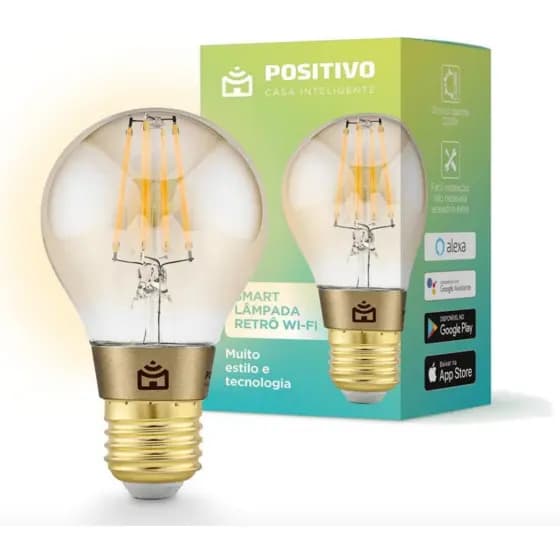 Lâmpada Retrô Positivo Casa Inteligente Wifi - Semi Nova