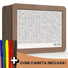 Cofre Desafio Japonês – Caixa de Madeira para Economizar Dinheiro