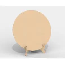 Mini Painel Redondo Mdf Moldura Enfeite De Mesa Pegue e Monte