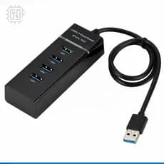 Hub Usb Expansor 4 Portas 3.0 Alta Velocidade 5gbps 5v 30 Cm com NFe