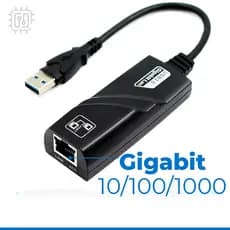 Placa De Rede Usb 3.0 Ethernet Lan Rj45 10/100/1000 Gigabit