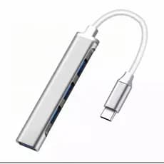 Hub Extensão Usb Tipo C 4 Portas 1x Usb 3.0 5gbps 3x Usb 2.0