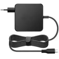 Fonte Carregador Notebook USB-C 45W Compatível com iPad iPhone 15 16 17 Chromebook Tablet Smartphone