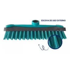 Vassoura Esfregão Pisos Rústicos Cerdas Duras - Sem Cabo