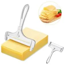 Fatiador de Queijo Cortador Frios Regulável Cortador de Manteiga Multifuncional Aço Inoxidável