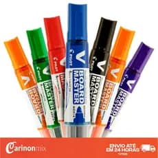Pincel Marcador para Quadro Branco Pilot Board Master Recarregável Original Escrita Macia Uso Escolar Escritório