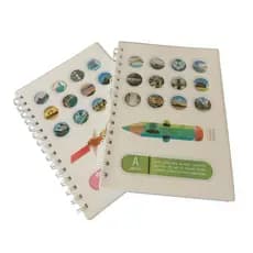 Agenda Planner Caderno Caderneta A5 Paisagens Espiral Dupla Folhas Pautadas
