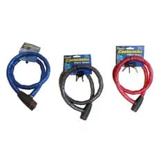 Cadeado Trava de Bicicleta Moto com 2 Chaves 1m x 18mm
