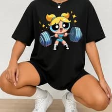 Camiseta Feminina 100% Algodão Academia Menina Treino Estampada Fofa Premium Docinho Florzinha