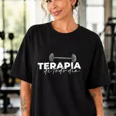 Camiseta Tshirt  100% Algodão Feminina Gym Treino Academia Fitness Musculação Terapia