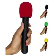 Bastão Microfone para Lapela, Simulador "Microfone Reportagem"