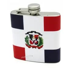 Garrafa Cantil Whisky República Dominicana Aço Inox Revestido
