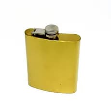 Cantil Porta Bebida De Bolso 240ml Dourado Gold Bolso Whisky