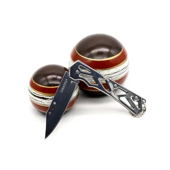 Canivete de Bolso Chaveiro Slim Retrátil Aço Inox Manual