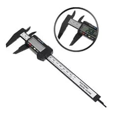 PAQUIMETRO DIGITAL PROFISSIONAL ELETRONICO LED 100MM FIBRA DE CARBONO MICROMETRO SOBRACELHA