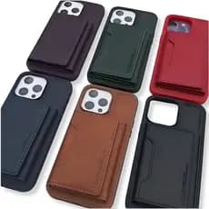 CAPA CAPINHA DE COURO COM CARTEIRA MAGNETICA IPHONE