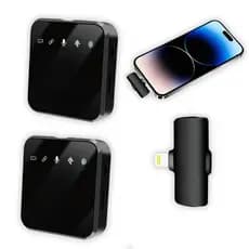 Kit Microfone Lapela Microfone Sem Fio Profissional Wirelless Para iPhone Lighting