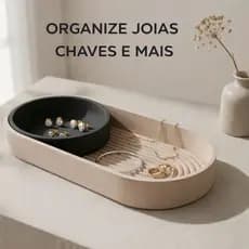 Bandeja Decorativa Multiuso | Porta Joias e Porta Chaves