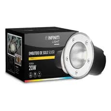Balizador Embutido Solo Led 5w/7w/10w/20w 3000k 30° Ip65 Alumínio Chão