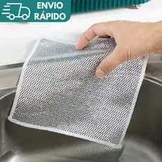 KIT Panos De Limpeza De Arame Metálico Malha Não Oleosa Fogão De Cozinha Prato & Panelas