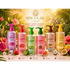 KIT 6 SABONETE LIQUIDO FRUTINHAS LOVELY 200ML