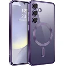 Capa Compatível Com Samsung Galaxy A56 A16 A54 A18 A55 A15 A17 A07 A05S A37 A57 Transparente Revestimento Magnético Bord