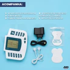 Aparelho Digital Fisioterapia Choquinho Tens Fes Massagem Profissional Bivolt Alívio Dores