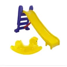Kit Infantil Escorregador Médio + Gangorra Cavalinho – Diversão Completa com Segurança e Desenvolvimento