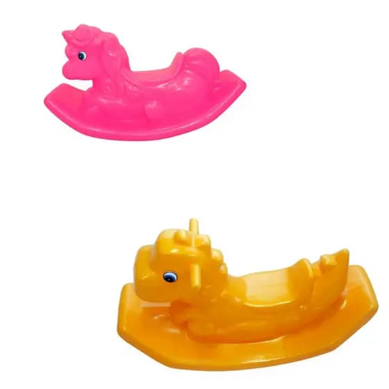 🧸 Kit Gangorra Infantil Dino + Unicórnio 1 a 5 Anos Educativo