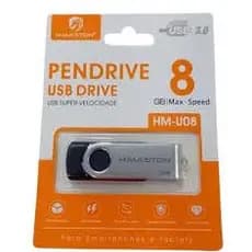 Pen Drive 8GB  H'maston USB 2.0 Metal Alta Velocidade Flash Drive
