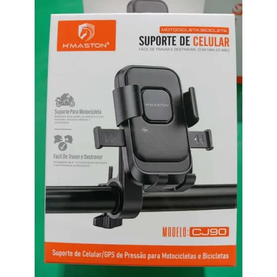 Suporte de Celular/GPS para Moto e Bicicleta H'MASTON CJ90