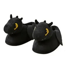 Pantufa 3D Dragão Furia da noite confortável tamanho 33-35 Importway