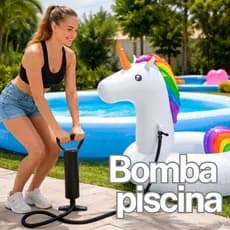 Bomba de ar manual para piscina bola e infláveis potente de pé