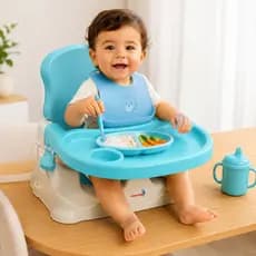 CADEIRINHA ALIMENTACAO BOOSTER AZUL - BW096AZ