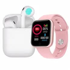Relógio Smartwatch D20 Y68 + Fone de Ouvido sem Fio I11 Bluetooth 5.3