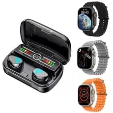 Kit Relógio Smartwatch T800 ULTRA Tela 49mm + Fone de Ouvido sem Fio M27