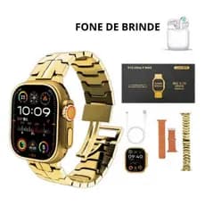 Relógio Smartwatch X10 Ultra 3 Max 2 Pulseiras Tela 2.19 Pol