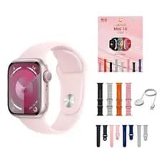 Smartwatch W10 MINI Series 41mm 8 Pulseiras Tela Amoled