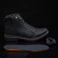 Bota Freeway Original Com Ziper Lateral Calce Facil Botina De Couro Legitimo Palmilha Gel