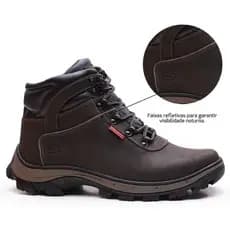 Bota CA Original Gogowear de Couro Modelo Otan Cafe EPI  Seguranca Para Trabalho Boot But Adiventure