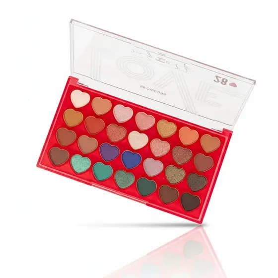 Paleta de Sombras Love Myself SP Colors + Amostra Grátis Batom Bala Ruby Rose