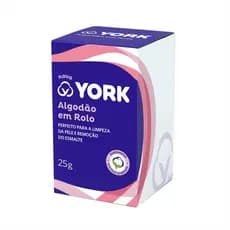 Algodão em Rolo York Caixa 25g