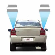 Par de Adesivo Aplique de Lanterna Chevrolet Astra Sedan Fume Claro