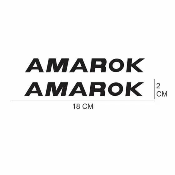 PAR DE ADESIVO EMBLEMA VOLKSWAGEN AMAROK