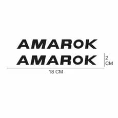 PAR DE ADESIVO EMBLEMA VOLKSWAGEN AMAROK