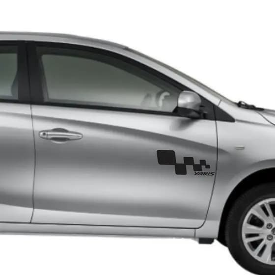 PAR DE ADESIVOS LATERAIS TOYOTA YARIS