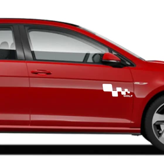 PAR DE ADESIVOS LATERAIS VOLKSWAGEN GOLF